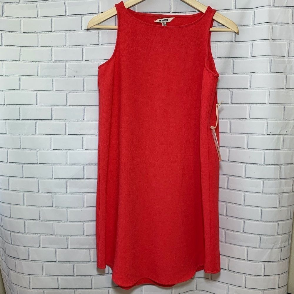 BB Dakota Orange Cutaway Back Tank Dress Size XS